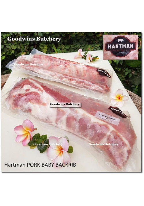 Pork rib BABY BACKRIB back rib frozen iga babi HARTMAN MANADO 1.1-1.3 kg/slab (price/kg)